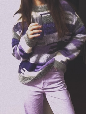 「ONLY（オンリー）のアイテム（トップス）」を使った、深也明さん（レディース・174cm）の春コーディネート