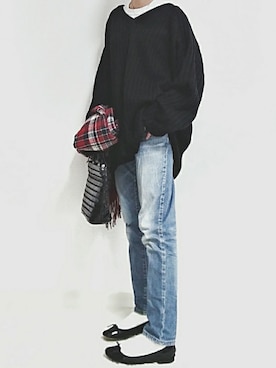 momo🐰さん（レディース・151cm）の秋コーディネート