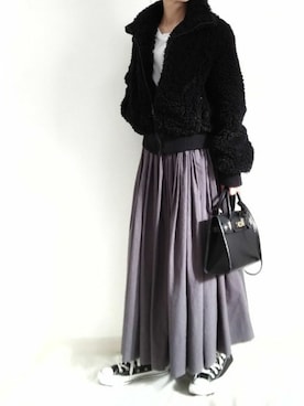 momo🐰さん（レディース・151cm）の冬コーディネート