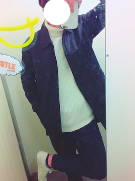 「アイテム（ステンカラーコート）」を使った、れいきゅんさん（メンズ・170cm・10代）の冬コーディネート