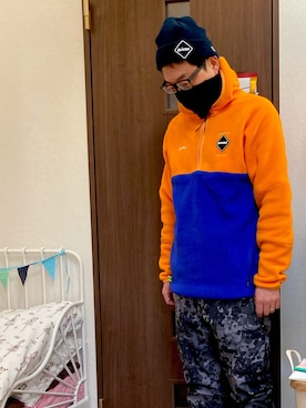 「F.C.Real Bristol（エフシーレアルブリストル）のアイテム（その他アウター）」を使った、katsushitさん（メンズ・170cm）の冬コーディネート