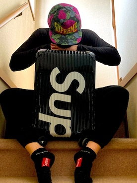 「バラ柄」｜「アイテム（帽子）」を使った、katsushitさん（メンズ・170cm）の春コーディネート