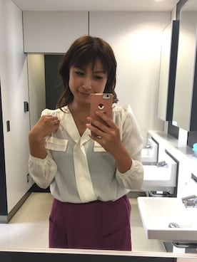 「ISOOK（アイスー）のアイテム（アクセサリー）」を使った、かちさん（レディース・165cm）の秋コーディネート