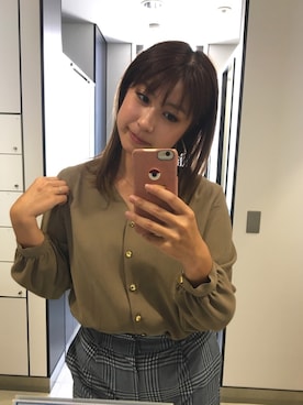 「ISOOK（アイスー）のアイテム（アクセサリー）」を使った、かちさん（レディース・165cm）の秋コーディネート