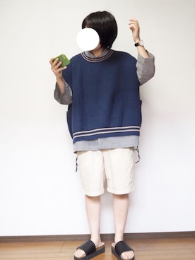 「RYO TAKASHIMA（リョウタカシマ）のアイテム」を使った、あちょんさん（レディース・158cm）の夏コーディネート