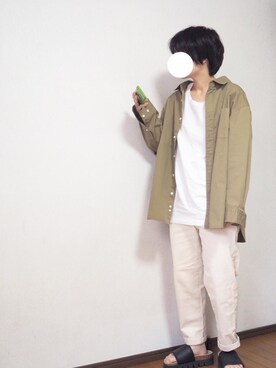 「TRUSS（トラス）のアイテム」を使った、あちょんさん（レディース・158cm）の秋コーディネート