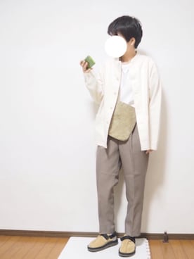 「TRUSS（トラス）のアイテム」を使った、あちょんさん（レディース・158cm）の秋コーディネート