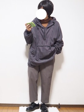 「unfil」｜「アイテム（その他アウター）」を使った、あちょんさん（レディース・158cm）の冬コーディネート