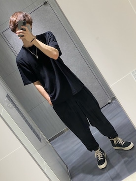 「オムプリッセイッセイミヤケ」｜「アイテム（Tシャツ/カットソー）」を使った、Maro.さん（メンズ・175cm）の夏コーディネート