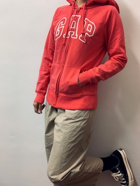 「GAP（ギャップ）のアイテム（その他アウター）」を使った、Kelly Wuさん（レディース・158cm）の夏コーディネート