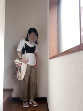 「SENSE OF PLACE by URBAN RESEARCH（センスオブプレイスバイアーバンリサーチ）のアイテム（イヤリング、その他）」を使った、anさん（レディース・161cm）の夏コーディネート