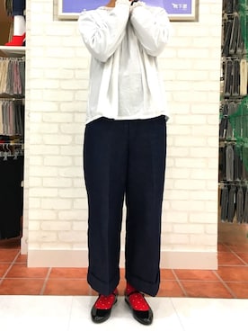 「スモックブラウス」｜ajinyanさん（レディース・158cm）の春コーディネート