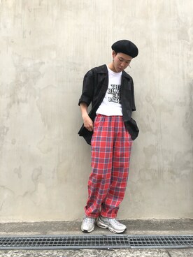 「取扱注意」｜RIKIKYAさん（メンズ・168cm）の春コーディネート