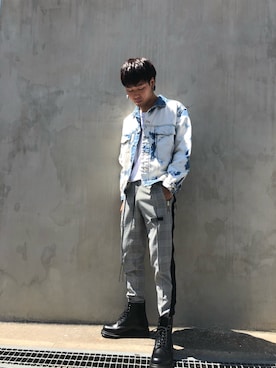 「REPRESENT（リプレゼント）のアイテム（ジャケット/アウター）」を使った、RIKIKYAさん（メンズ・168cm）の夏コーディネート