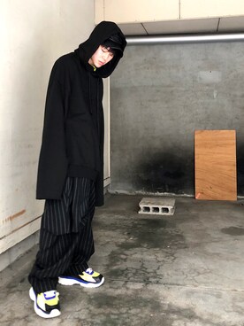 「JUUN.J（ジュンジェイ）のアイテム（帽子）」を使った、RIKIKYAさん（メンズ・168cm）の秋コーディネート