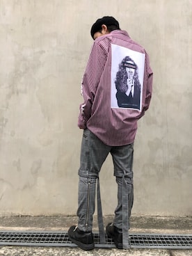 「sulvam（サルバム）のアイテム（パンツ）」を使った、RIKIKYAさん（メンズ・168cm）の秋コーディネート
