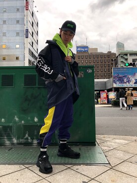「L.H.P（エルエイチピー）のアイテム（シューズ）」を使った、RIKIKYAさん（メンズ・168cm）の秋コーディネート