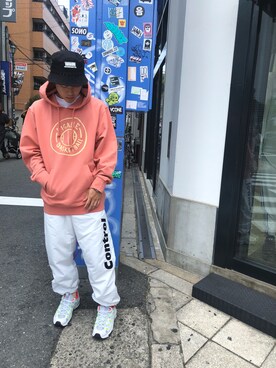 「L.H.P（エルエイチピー）のアイテム（パンツ）」を使った、RIKIKYAさん（メンズ・168cm）の夏コーディネート