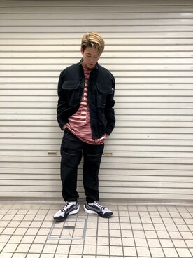 「L.H.P Private Brand（エルエイチピープライベートブランド）のアイテム（パンツ）」を使った、RIKIKYAさん（メンズ・168cm）の秋コーディネート