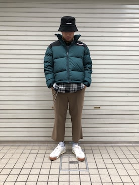 「thisisneverthat（ディスイズネバーザット）のアイテム（ジャケット/アウター）」を使った、RIKIKYAさん（メンズ・168cm）の冬コーディネート