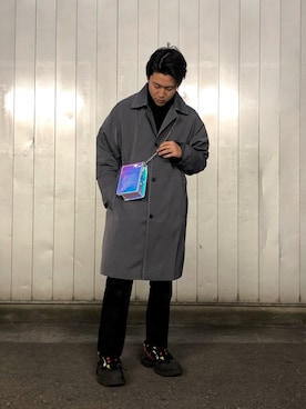 「LHPOSAKA」｜「アイテム（ジャケット/アウター）」を使った、RIKIKYAさん（メンズ・168cm）の冬コーディネート