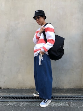 RIKIKYAさん（メンズ・168cm）の春コーディネート