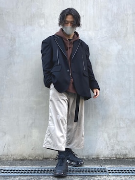 RIKIKYAさん（メンズ・168cm）の冬コーディネート