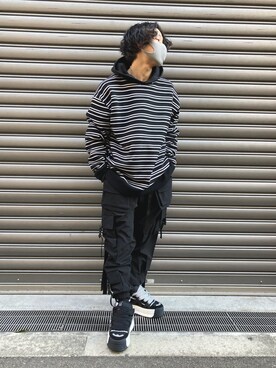 RIKIKYAさんの「DankeSchon/ダンケシェーン/NS CARGO PANTS/カーゴパンツ」を使ったコーディネート