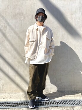 「KaneZ（ケインズ）のアイテム」を使った、RIKIKYAさん（メンズ・168cm）の冬コーディネート