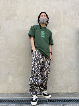 「L.H.P（エルエイチピー）のアイテム（シューズ）」を使った、RIKIKYAさん（メンズ・168cm）の春コーディネート