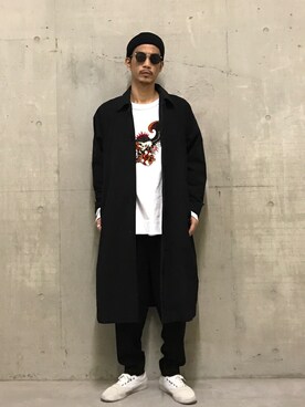 「1sin（イッシン）のアイテム」を使った、fukudayさん（メンズ・173cm）の春コーディネート