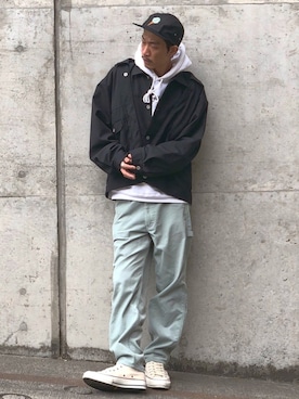 「1sin（イッシン）のアイテム」を使った、fukudayさん（メンズ・173cm）の冬コーディネート