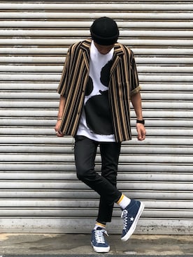 fukudayさん（メンズ・173cm）の春コーディネート