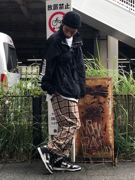 「STAMPD（スタンプド）のアイテム（ジャケット/アウター）」を使った、fukudayさん（メンズ・173cm）の秋コーディネート