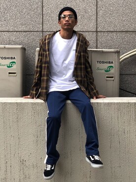 「lot holon（ロットホロン）のアイテム（テーラードジャケット）」を使った、fukudayさん（メンズ・173cm）の秋コーディネート