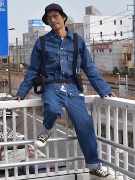 「lot holon（ロットホロン）のアイテム（ブルゾン）」を使った、fukudayさん（メンズ・173cm）の冬コーディネート