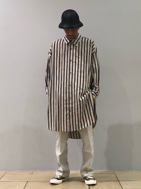 「lot holon（ロットホロン）のアイテム（トップス）」を使った、fukudayさん（メンズ・173cm）の夏コーディネート