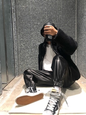 「lot holon（ロットホロン）のアイテム（パンツ）」を使った、fukudayさん（メンズ・173cm）の秋コーディネート