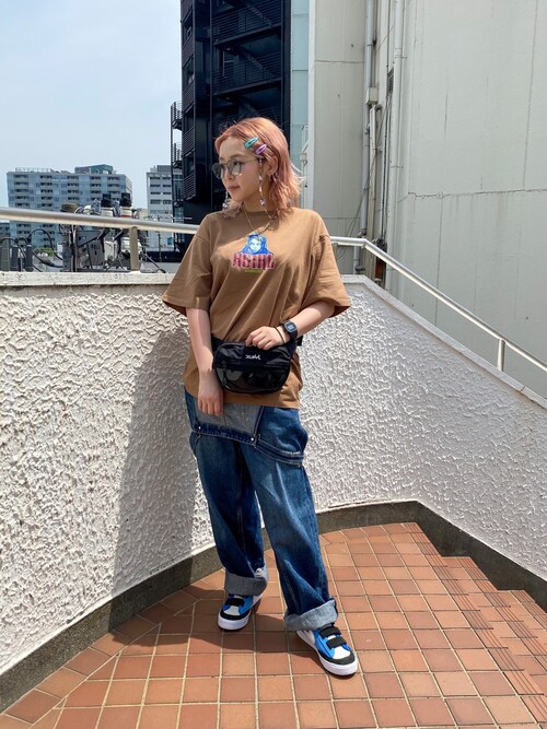 X Girl 原宿五十嵐 愛莉さんのサングラスを使ったコーディネート Zozotown