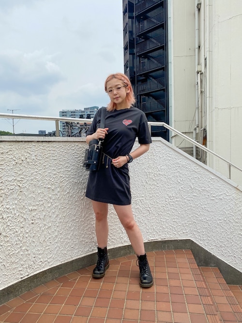 X Girl 原宿五十嵐 愛莉さんのワンピースを使ったコーディネート Zozotown