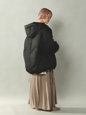「notch.（ノッチ）のアイテム（ダウンジャケット/コート）」を使った、おかださん（レディース・164cm）の秋コーディネート