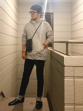 スリッポンを使った 黒スキニー のメンズ人気ファッションコーディネート Wear