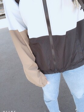 「KANGOL（カンゴール）のアイテム（ジャケット/アウター）」を使った、may_さん（レディース・167cm）の春コーディネート