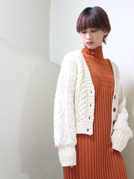 「MOUSSY（マウジー）のアイテム（ワンピース/ドレス）」を使った、rikuTonさん（メンズ・173cm）の秋コーディネート