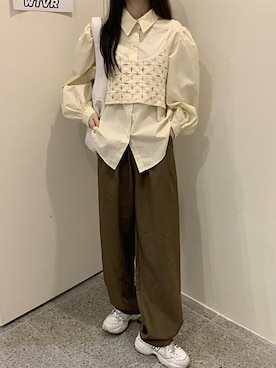 「アイテム（アンサンブル）」を使った、Jewelobeさん（レディース・160cm）の秋コーディネート