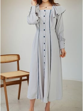 「アイテム（ワンピース、シルバー系）」を使った、Jewelobeさん（レディース・170cm）の冬コーディネート