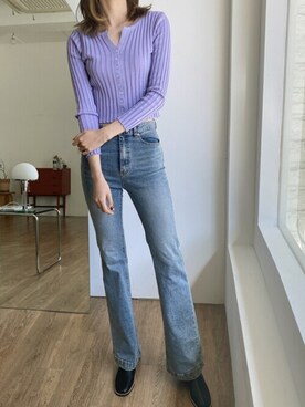「タイトシルエット」｜「アイテム（その他）」を使った、Jewelobeさん（レディース・158cm）の春コーディネート