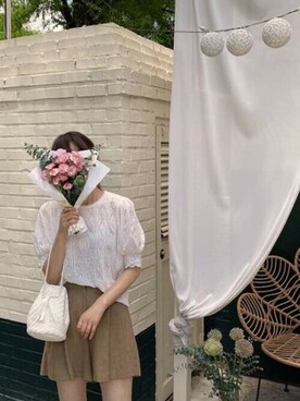 「透けトップス」｜「アイテム（その他）」を使った、Jewelobeさん（レディース・157cm）の春コーディネート