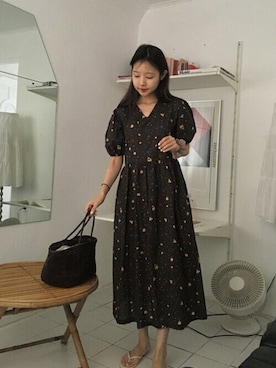 「レトロワンピース」｜「アイテム（その他）」を使った、Jewelobeさん（レディース・157cm）の春コーディネート