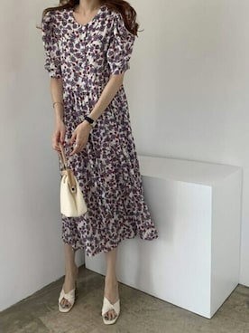 「レトロワンピース」｜「アイテム（その他）」を使った、Jewelobeさん（レディース・160cm）の夏コーディネート